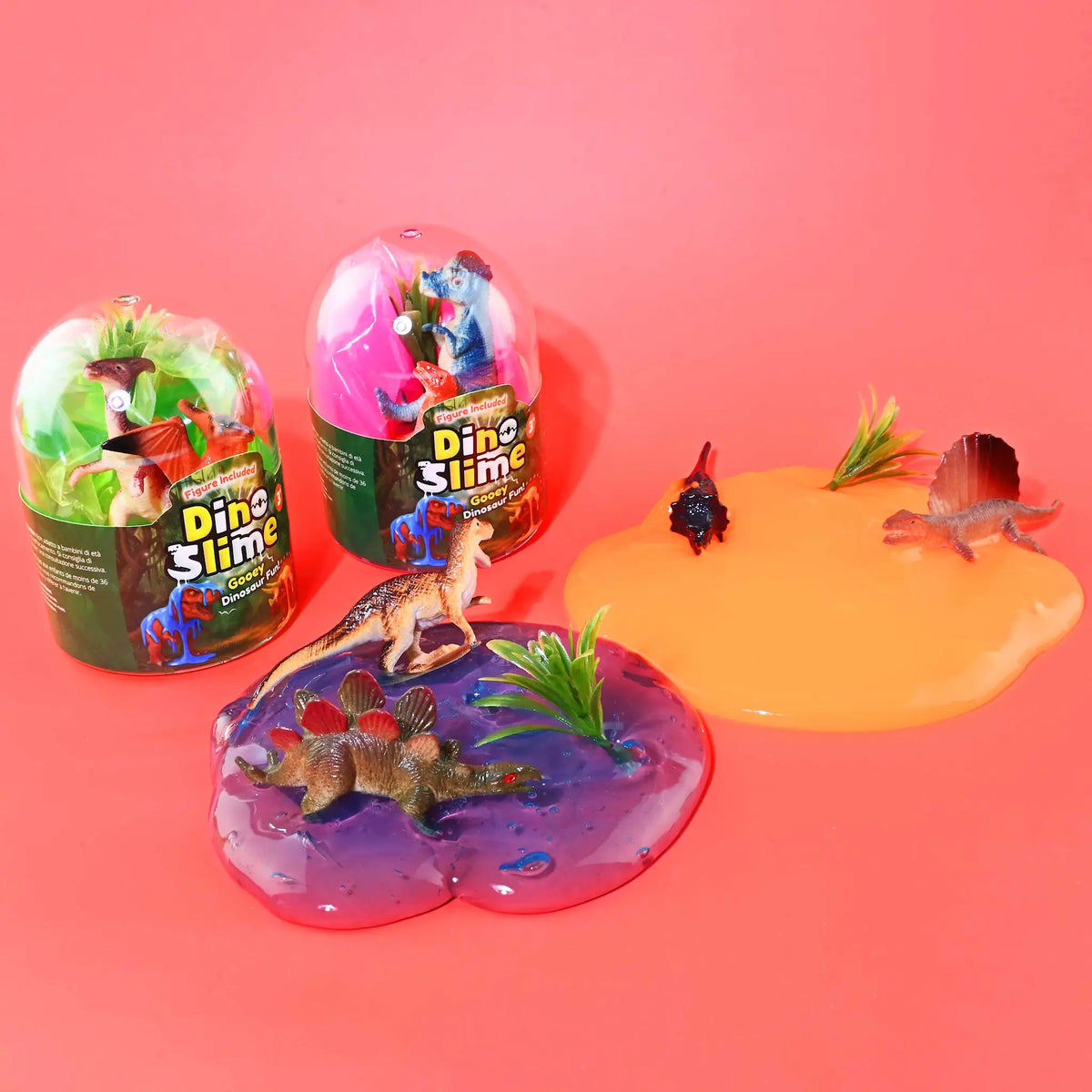 Robetoy, Slim med dinosaur, assorterede farver