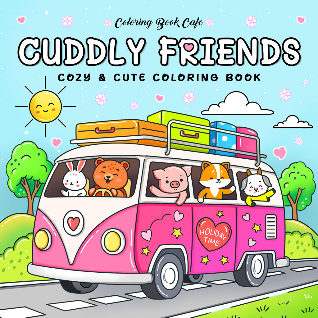 Cuddly Friends, Cozy Coloring - målarbok