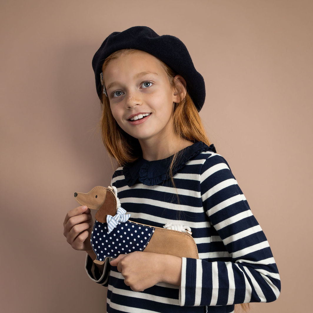 Mimi &amp; Lula väska med rem, Sausage Dog Mon Cheri