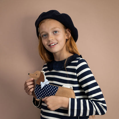 Mimi &amp; Lula väska med rem, Sausage Dog Mon Cheri