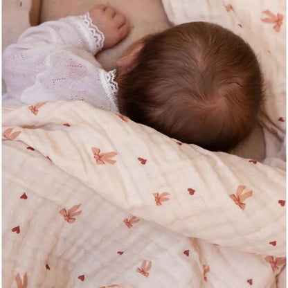 Cam Cam muslin babytæppe, økologisk, GOTS - Bows