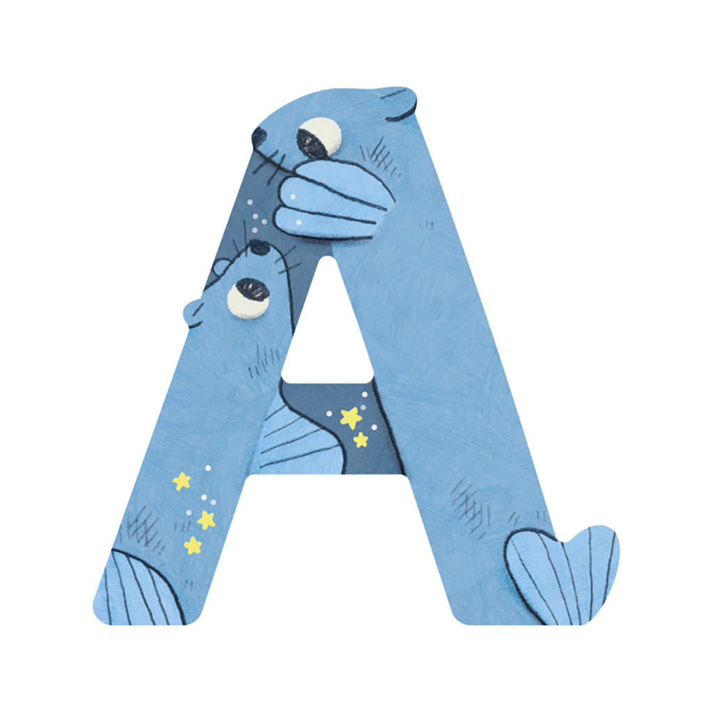 Moulin Roty bokstäver i trä, minus Æ, Ø och Å