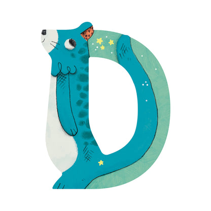 Moulin Roty bokstäver i trä, minus Æ, Ø och Å