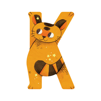 Moulin Roty bokstäver i trä, minus Æ, Ø och Å