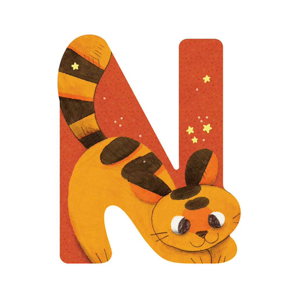 Moulin Roty bokstäver i trä, minus Æ, Ø och Å