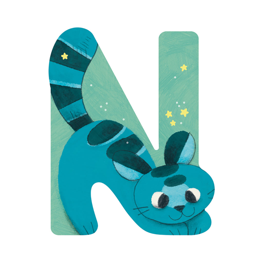 Moulin Roty bokstäver i trä, minus Æ, Ø och Å