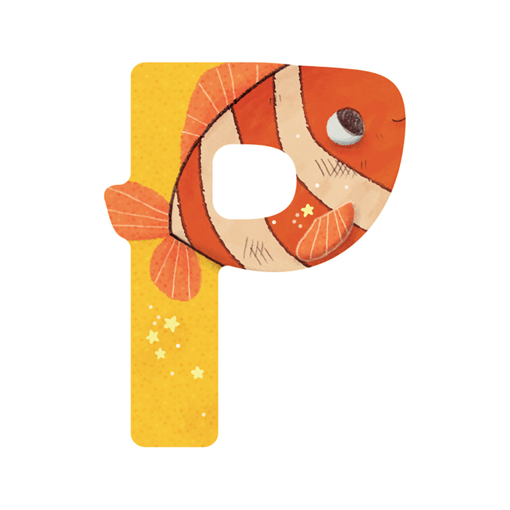 Moulin Roty bokstäver i trä, minus Æ, Ø och Å