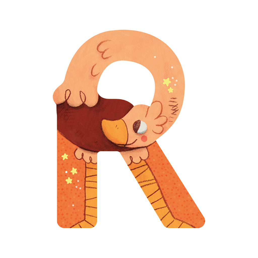 Moulin Roty bokstäver i trä, minus Æ, Ø och Å