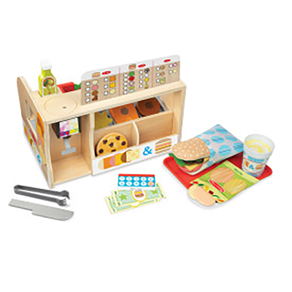Melissa &amp; Doug träleksaksmat, Sandwichbar - 56 delar