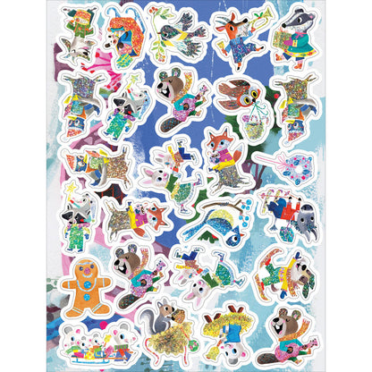 eeBoo Klistermärkebok, Jul i skogen