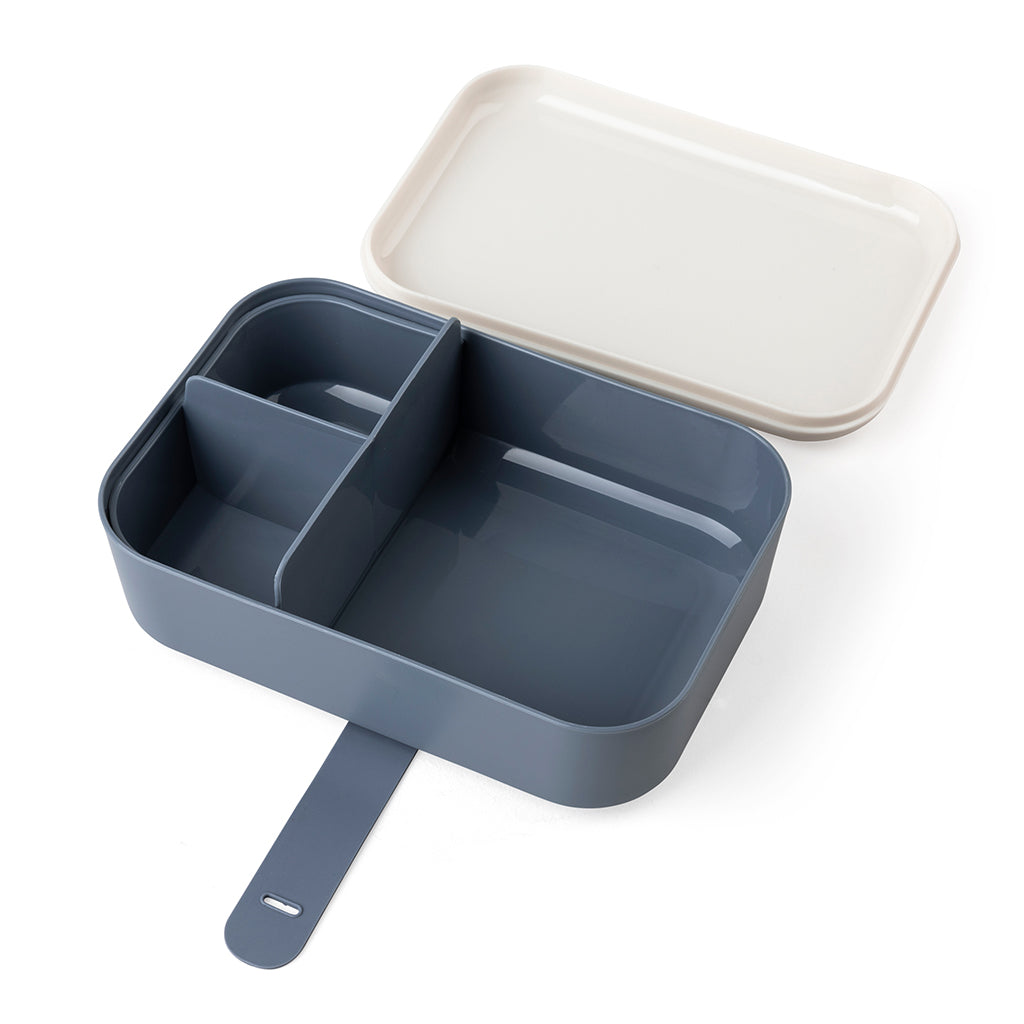 Sebra lunchlåda med avdelare och silikonrem, Busy Builders