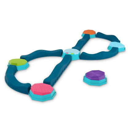 B Toys Musical balance sti med sensoriska trampstenar