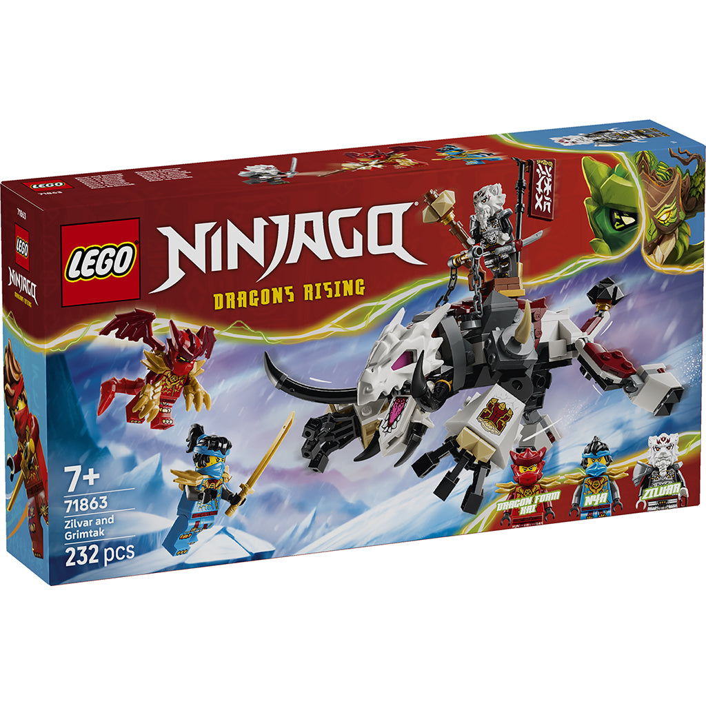 LEGO® NINJAGO® Zilvar och dragebästen Grimtak 71863