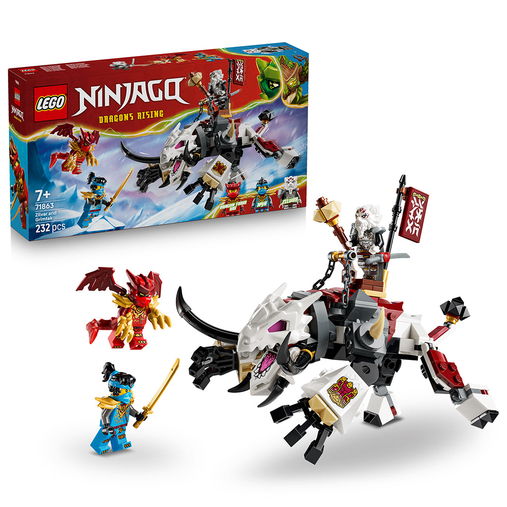 LEGO® NINJAGO® Zilvar och dragebästen Grimtak 71863