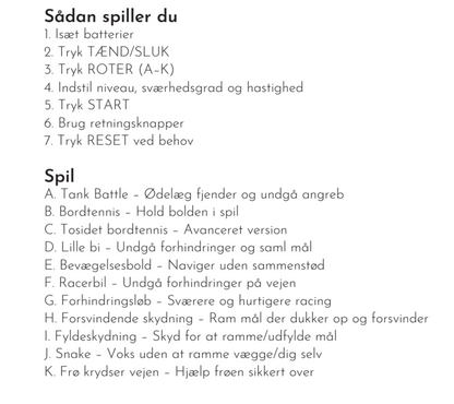 Lalarma Pocket Game, Blå