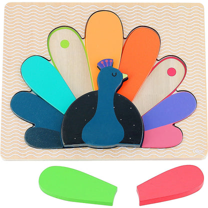 Vilac träpussel, Påfågel av Andy Westface