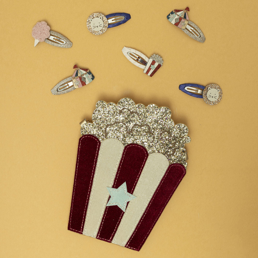 Mimi &amp; Lula – 4 hårspännen – Popcorn Circus