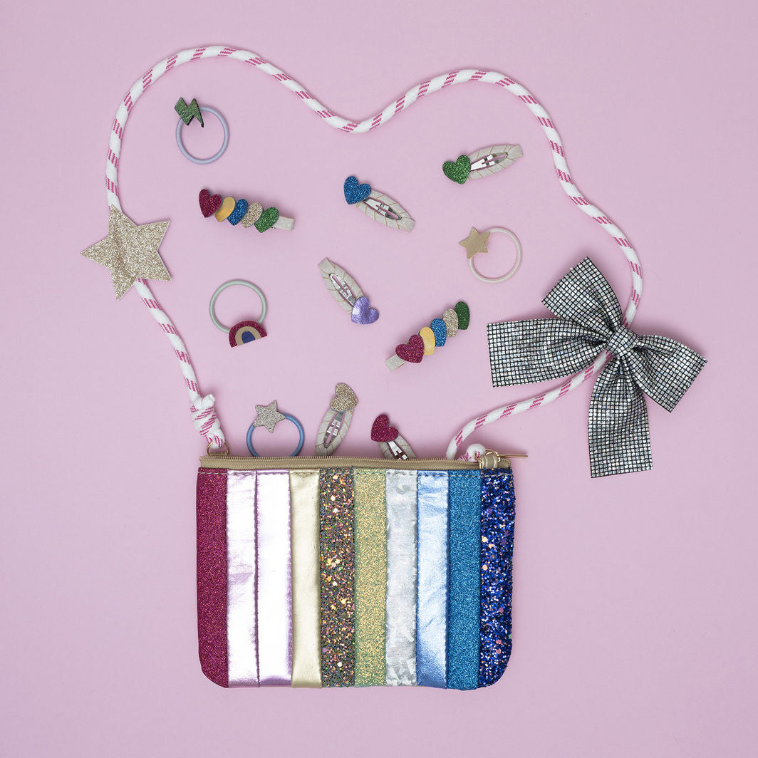 Mimi &amp; Lula - 8 Hårelastikker - Mini Rainbow Dancing Queen