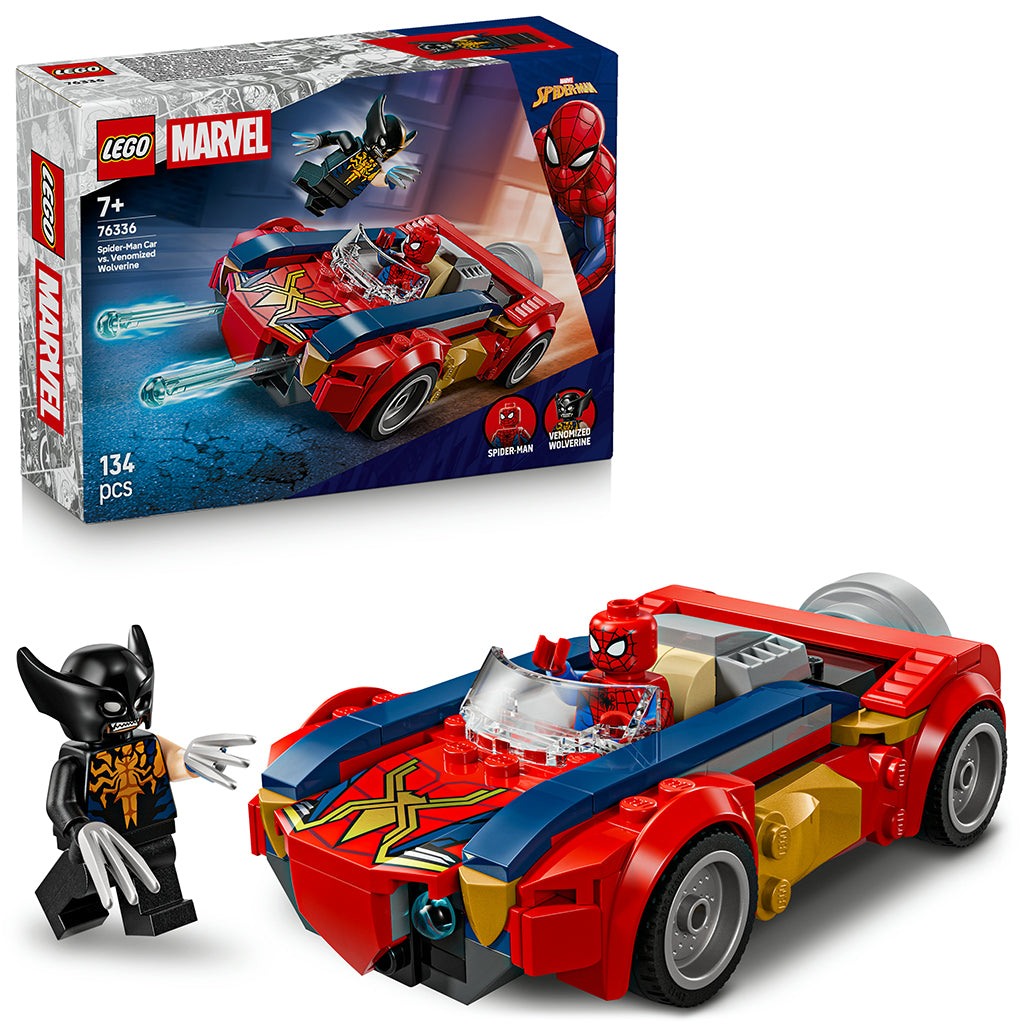 LEGO® Marvel Spider-Man-bil mot venomiserad Wolverine
