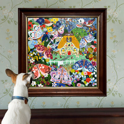 eeBoo - Pussel 1000 bitar - Stuga i skymningen