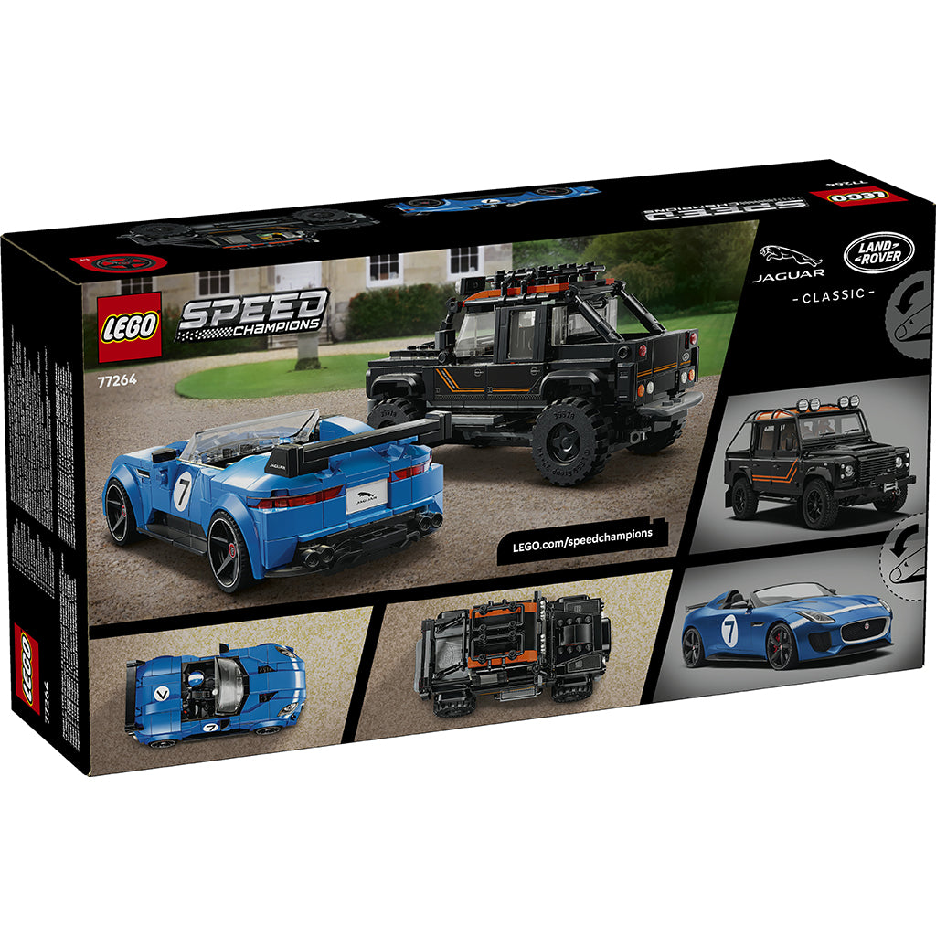 LEGO® Speed Champions Jaguar Project 7 och Land Rover Defender