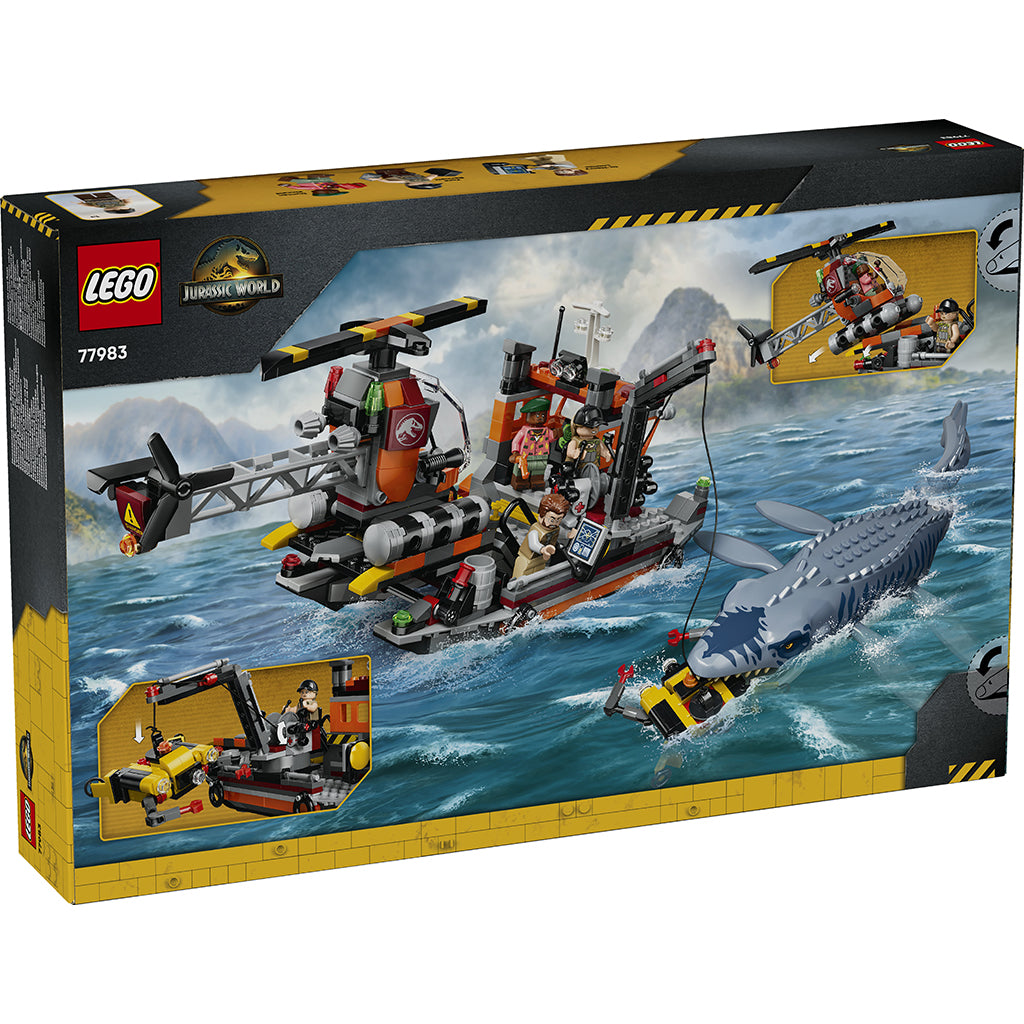 LEGO® Jurassic World Mosasaurus-dinosauriens båtanfall