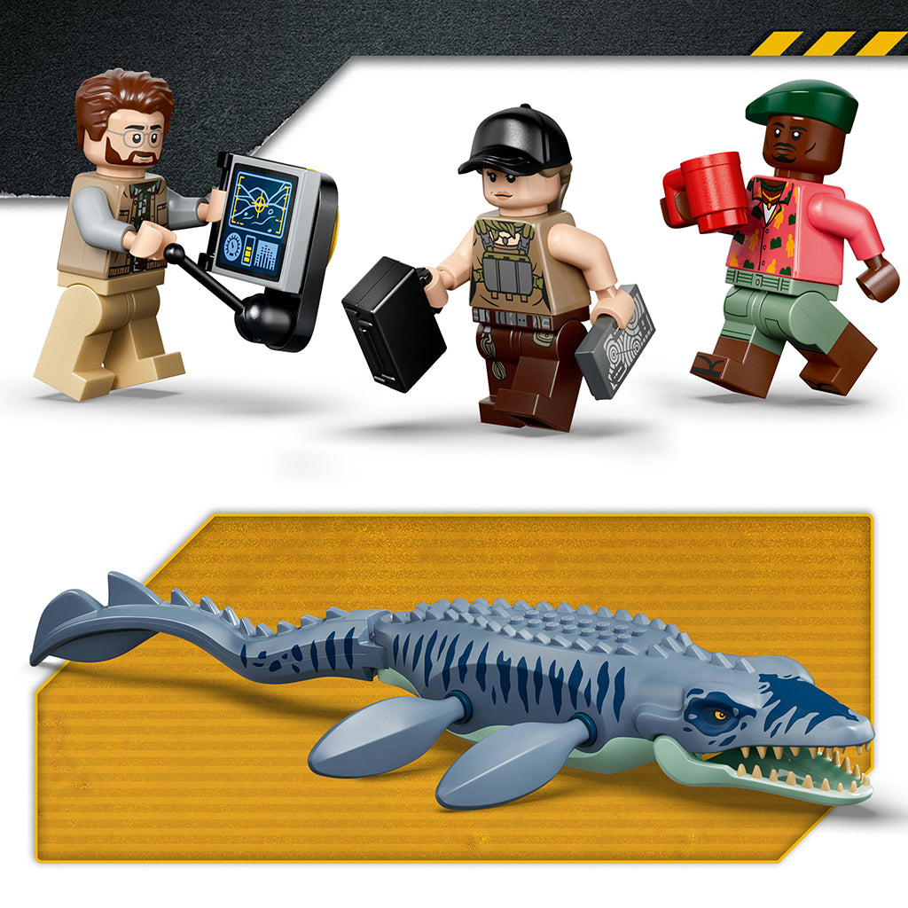 LEGO® Jurassic World Mosasaurus-dinosauriens båtanfall