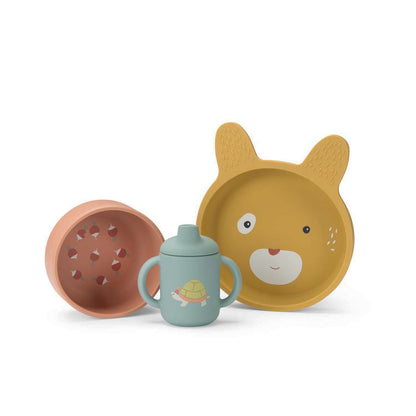 Moulin Roty Mitt första matset 3 delar, Trois petits lapins