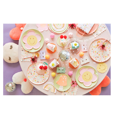 Meri Meri tårtljus, Happy face icon - 6 st