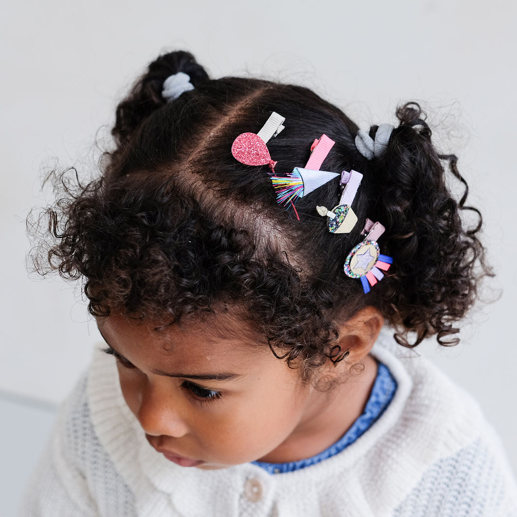 Mimi &amp; Lula, 8 hårclips - Birthday Theme Party Time