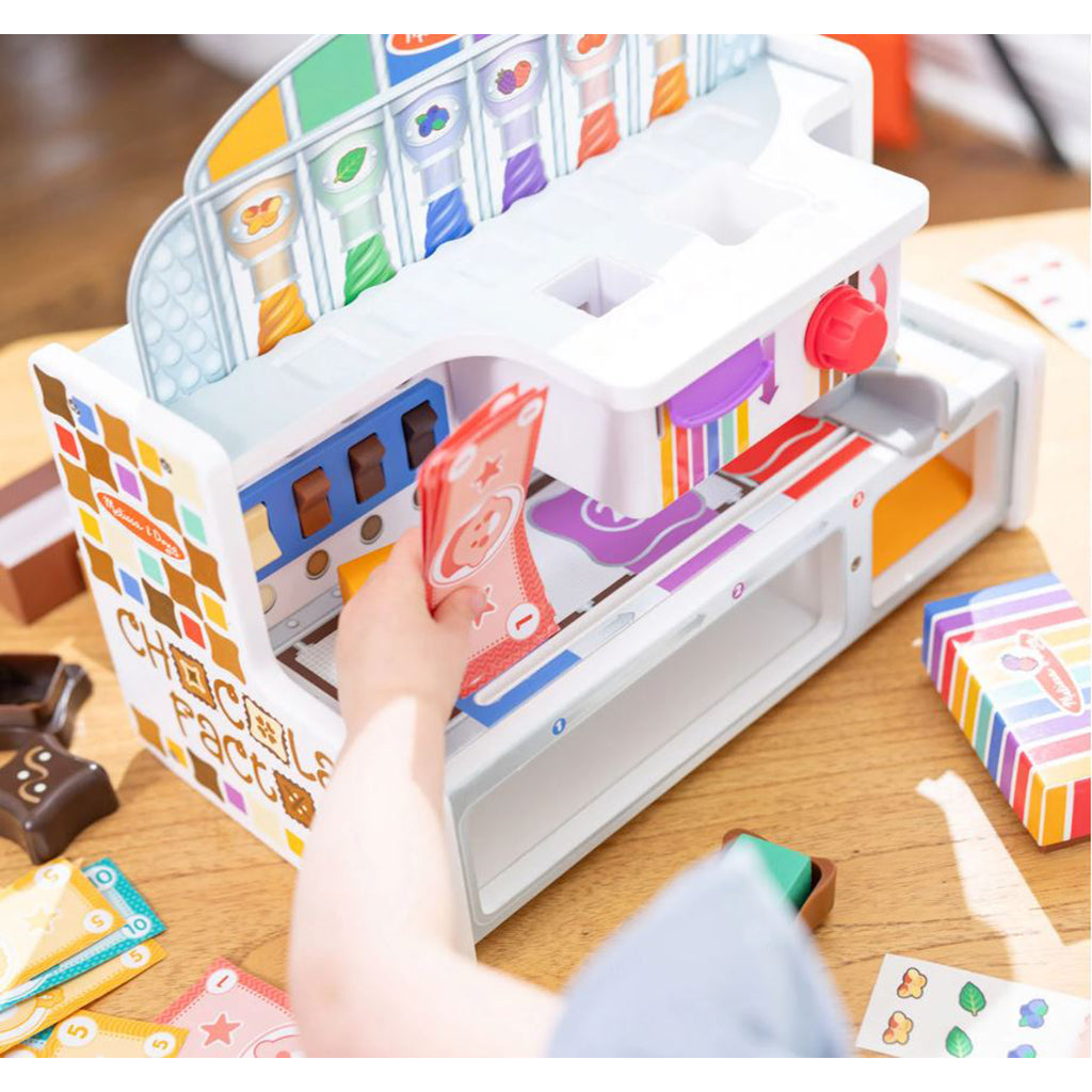 Melissa &amp; Doug träleksaksmat, Chokladfabrik