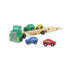 Melissa & Doug Legetøjsbiler i træ, Biltransporter m 4 biler