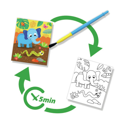 SES Creative, Måla med vatten - Safari målarbok