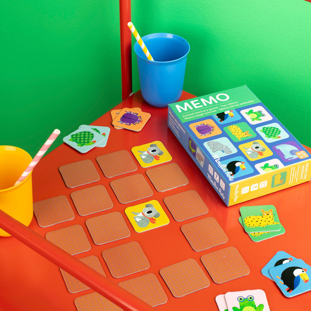Moulin Roty - Spel - Memoryspel - Djur - Les Toupitis