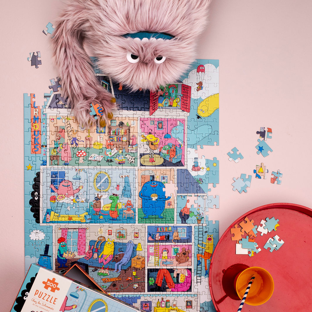 Moulin Roty - Pussel 500 bitar - Home of the Schmouks - Les Schmouks