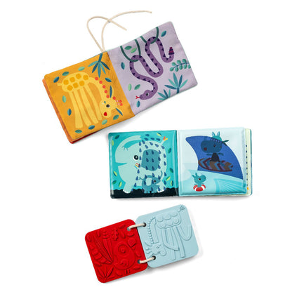 Lilliputiens babyleksaker, 3 sensoriska böcker – Jack