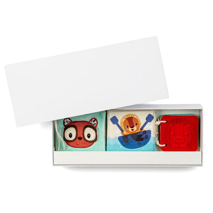 Lilliputiens babylegetøj, 3 stk sansebøger - Jack