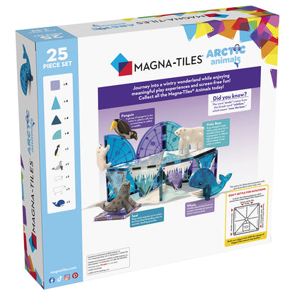 Magna-Tiles Magnetiskt byggset, Arktiska djur - 25 delar