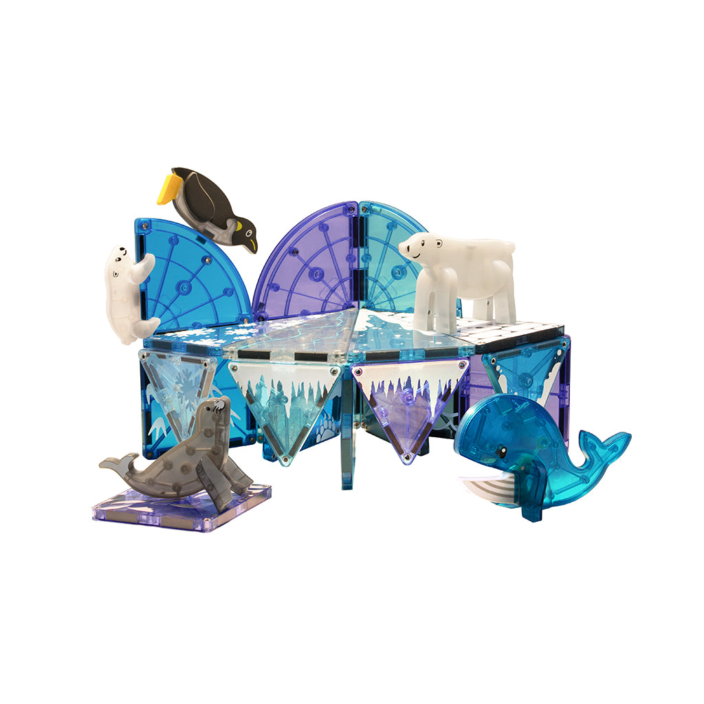 Magna-Tiles Magnetiskt byggset, Arktiska djur - 25 delar