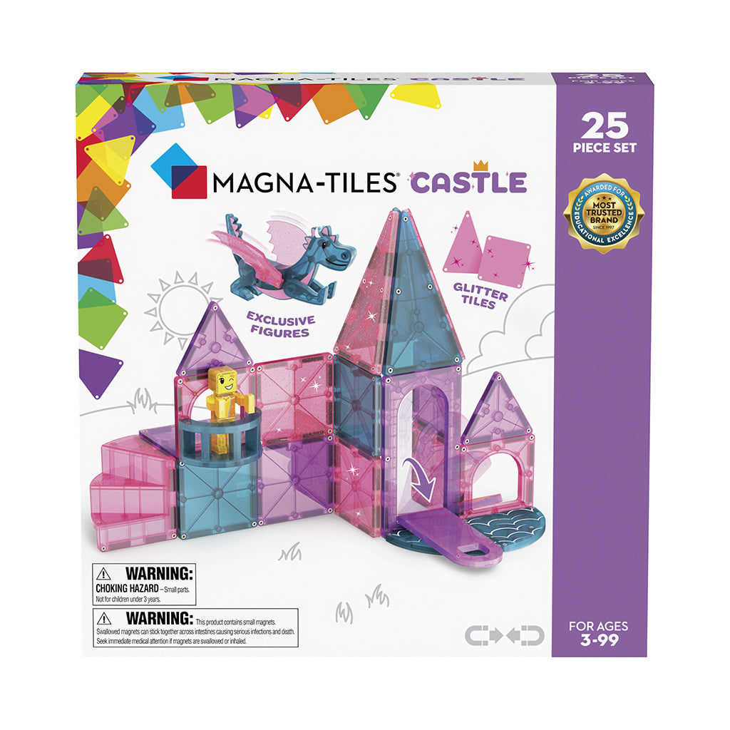 Magna-Tiles Dashers, Magnetiskt byggset med 25 delar - Slott