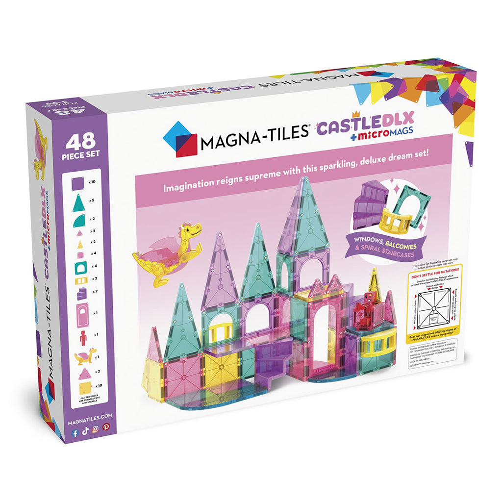 Magna-Tiles Deluxe Slot, Magnetiskt byggset med 48 delar