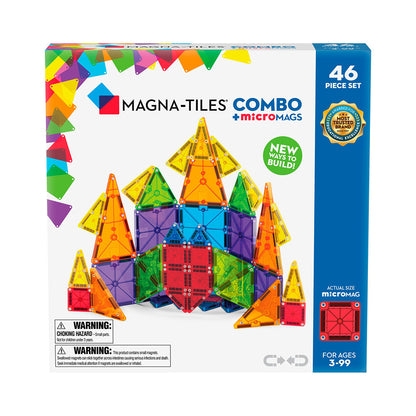 Magna-Tiles MicroMags Combo, Magnetiskt byggset med 46 delar