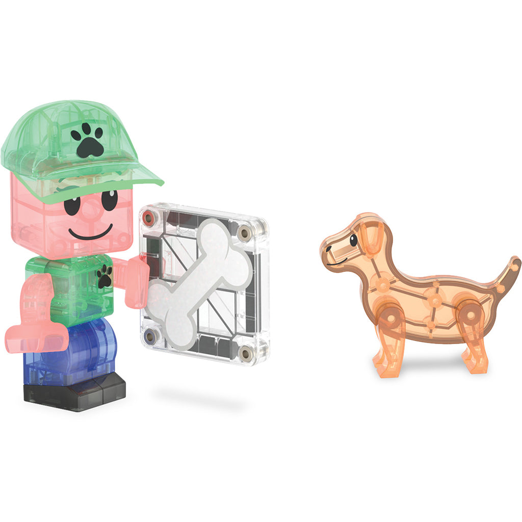 Magna-times Magnetisk Byggset, Hundedagpleje – 27 delar