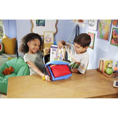 Magna-times Magnetiskt Byggset, microMAGS Deluxe resekitt i ask – 55 delar