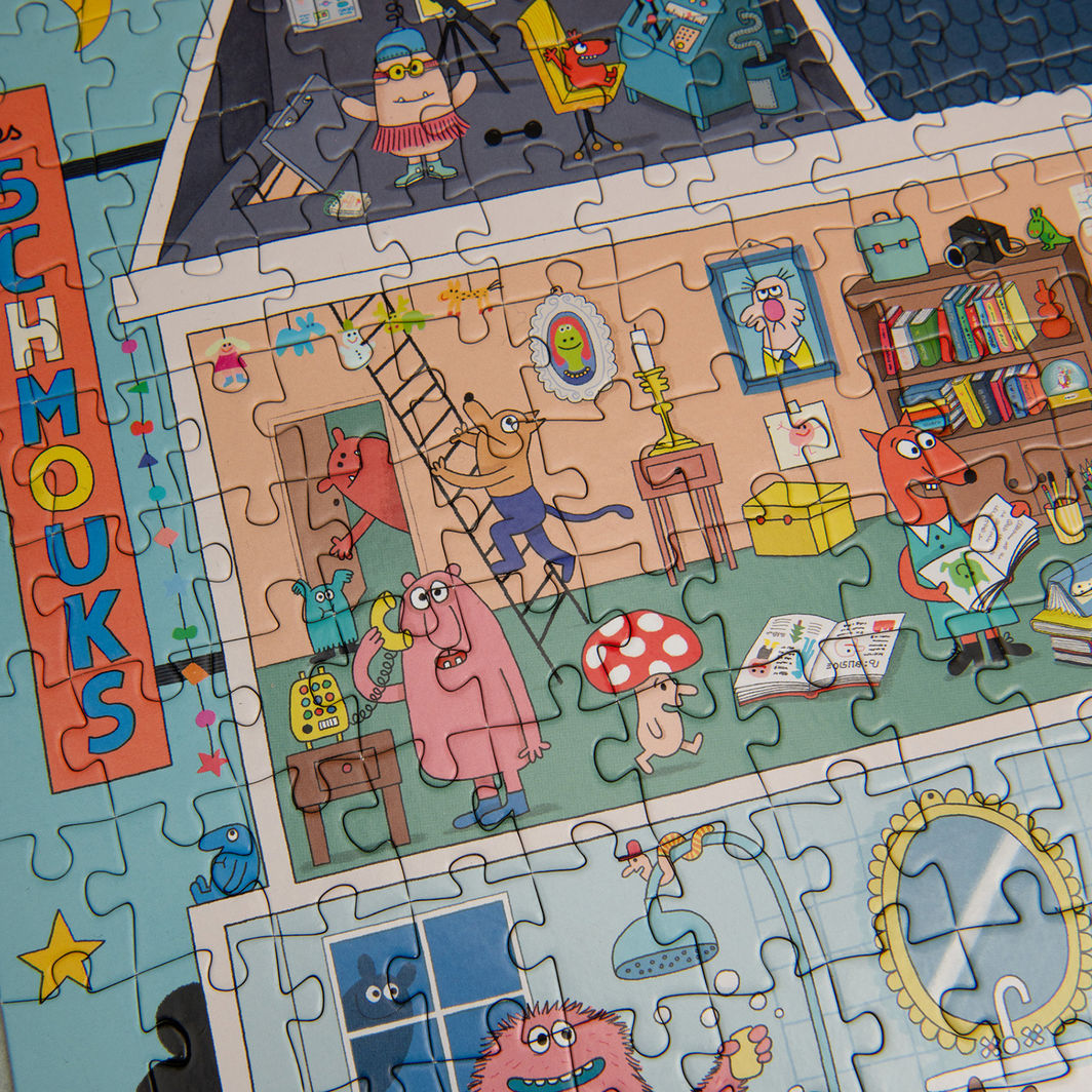 Moulin Roty - Pussel 500 bitar - Home of the Schmouks - Les Schmouks