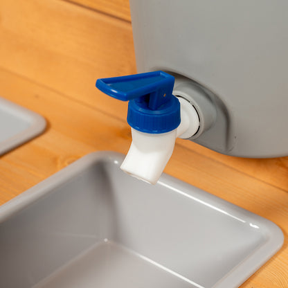 Mamamemo Mudkitchen, utomhuskök i trä för lek med lera