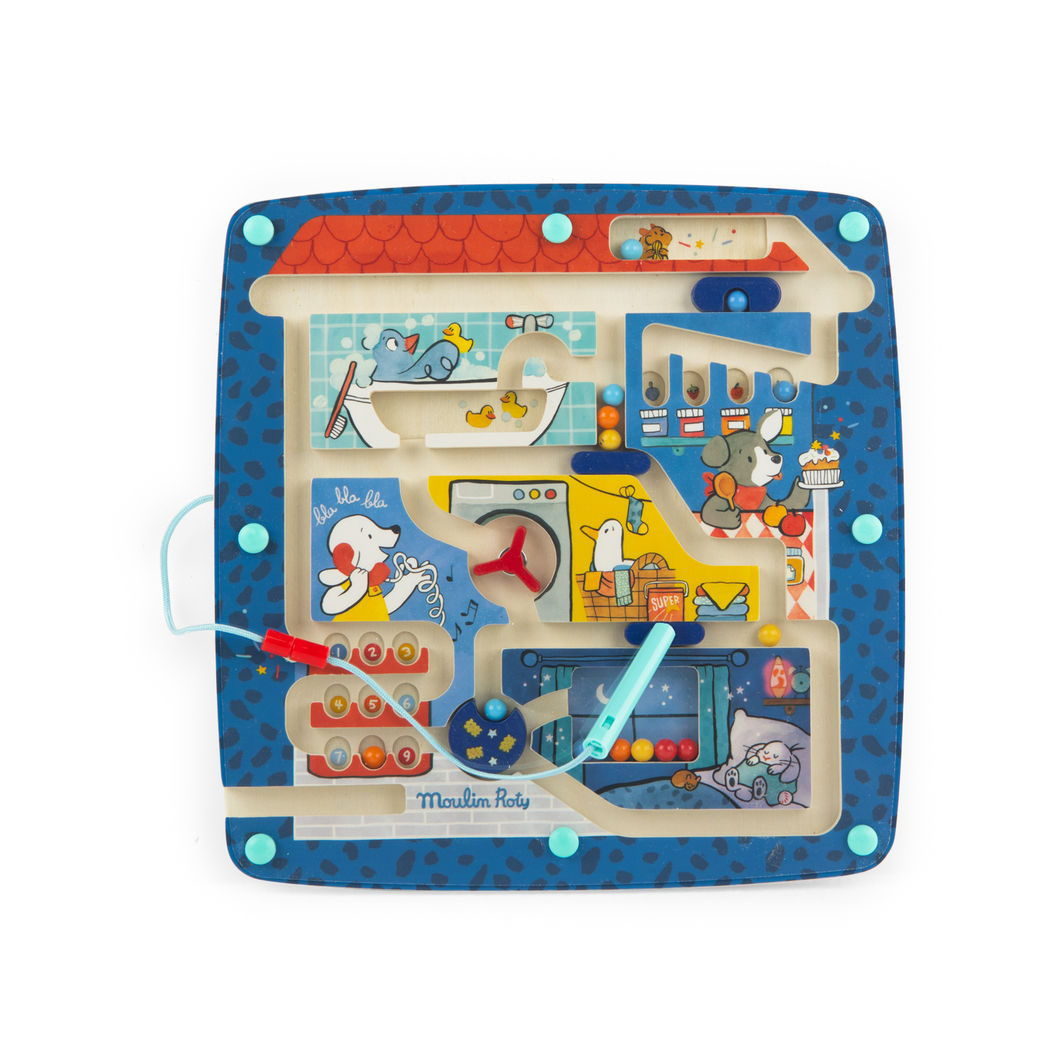 Moulin Roty Magnetisk labyrint, Puce &amp; Pilou