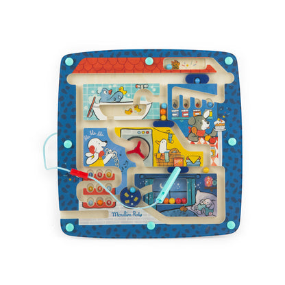 Moulin Roty Magnetisk labyrint, Puce &amp; Pilou