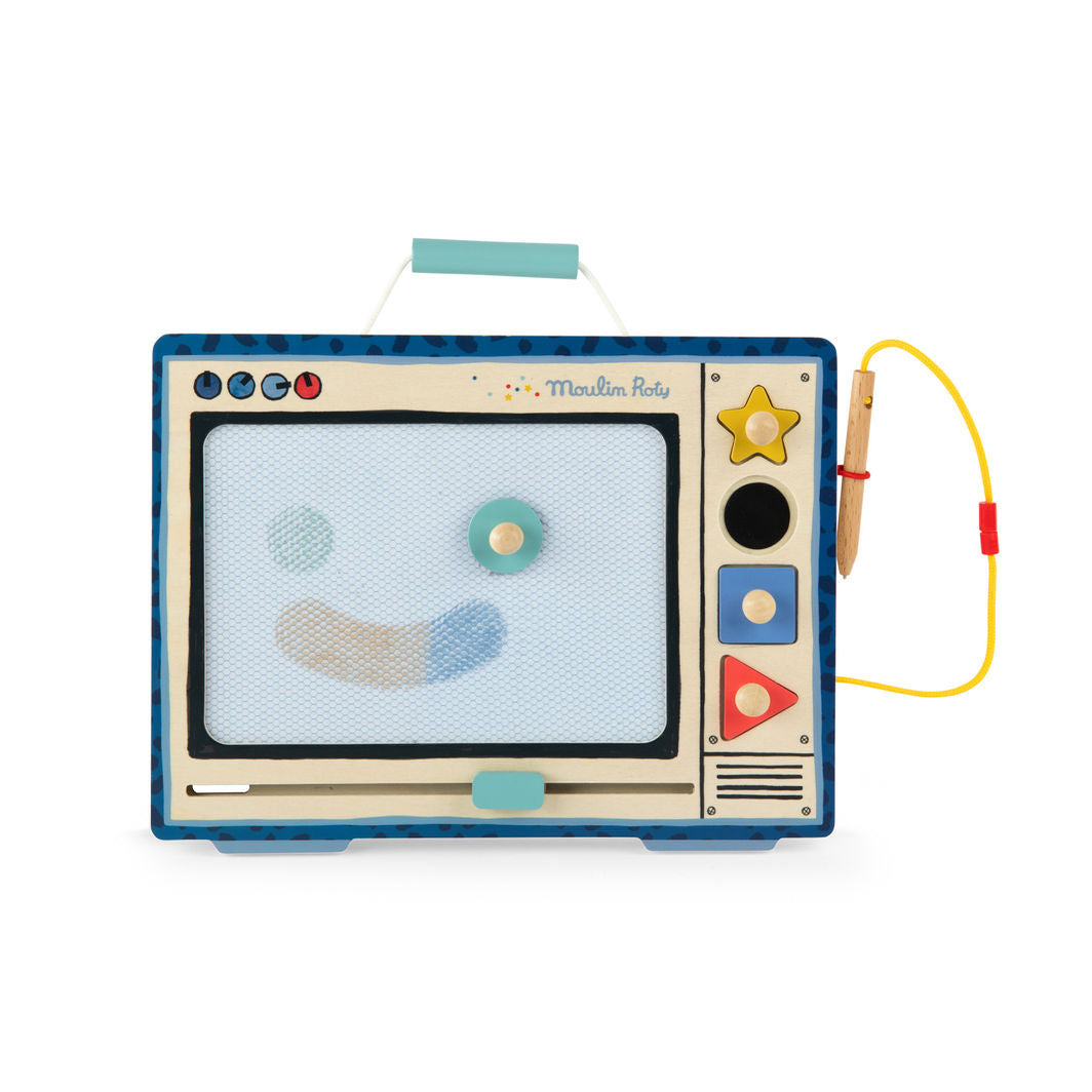 Moulin Roty Magnetisk ritbräda, Puce &amp; Pilou