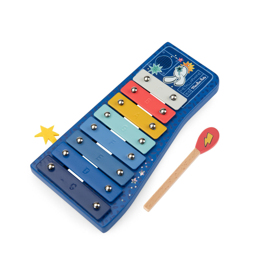 Moulin Roty - Musikinstrument - Xylofon - Puce &amp; Pilou